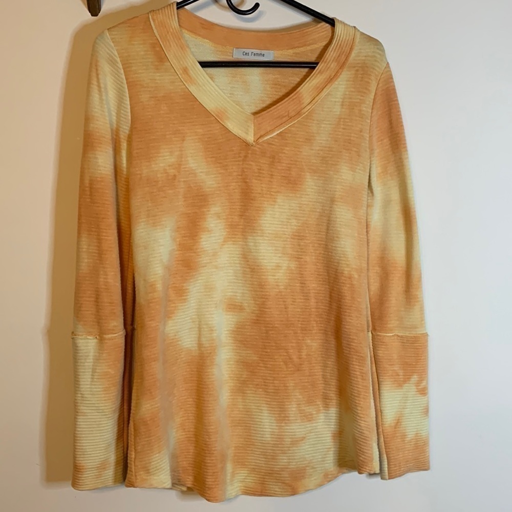 Tie-Dye Long Sleeve Top